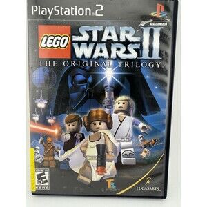 LEGO Star Wars II: The Original Trilogy (Sony PlayStation 2, 2006) CASE & MANUAL